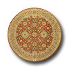 Kaleen Kaleen Taxila 8 Round Andaman Tangerine Orange Area Rugs