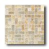 American Olean American Olean Tumbled Slate Pinwheel Mosaic China Gold Tile  &  S