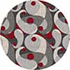 Milliken Milliken Remous 8 Round Ebony Area Rugs