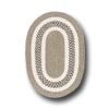 Colonial Mills, Inc. Colonial Mills, Inc. Jefferson 5 X 8 Oval Beige Area Rugs