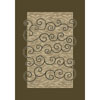 Milliken Milliken Spirale 2 X 8 Runner Golden Tobacco Antique Area Rugs