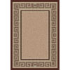 Milliken Milliken Greca 4 X 5 Oval Garnet Antique Area Rugs