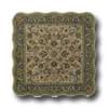 Kaleen Kaleen Mystical Garden 6 X 6 Scalloped Square Williamsburg Garde