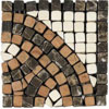 Daltile Daltile Tumbled Decorative Mosaics Rojo / marfil / emperador Serpent