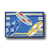 Home Dynamix Home Dynamix Kidz Image 4 X 5 Azure Blue Ki 002 Area Rugs