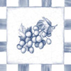 Interceramic Interceramic Antique Fruit 6 X 6 Bluebonnet Grapes Tile  &  Stone