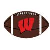 Logo Rugs Logo Rugs Wisconsin University Wisconsin Football 3 X 6 Area Rug
