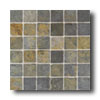 American Olean American Olean Tumbled Slate Mosaic 2 X 2 China Multicolor Tile