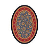 Milliken Milliken Aydin 5 X 8 Oval Moor Blue Area Rugs