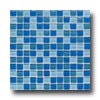American Olean American Olean Legacy Glass Mosaic Blend Blue Blend Tile  &  Stone