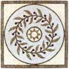 Tesoro Tesoro Medallions Brunello Square Tile  &  Stone