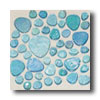 Daltile Daltile Glass Pebbles Mosaic Gleamy 50% Iridescent Tile  &  Stone