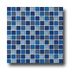 Daltile Daltile Glass Reflections Blends Mosaic 1 X 1 Caribbean Surf Til