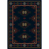 Milliken Milliken Prairie Star 4 X 5 Oval Sapphire Area Rugs
