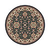 Milliken Milliken Sumero 8 Round Cream Ebony Area Rugs