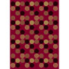 Milliken Milliken Da - T - Da 8 Round Cherry Area Rugs