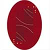 Milliken Milliken Caliente 4 X 5 Oval Rouge Area Rugs
