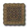 Kaleen Kaleen Mystical Garden 6 X 6 Scalloped Square Williamsburg Garde