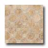 Daltile Daltile Salerno Octagon Dot Mosaics Marrone Chiaro Tile  &  Stone