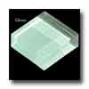 Mirage Tile Mirage Tile Glass Mosaic Plain Color 1 X 1 Aqua Glossy Tile  &  St
