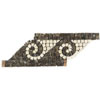 Daltile Daltile Tumbled Decorative Mosaics Emperador Dark / marfil Wave Ti