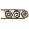Daltile Daltile Tumbled Decorative Mosaics Marfil / emperador Scroll Tile