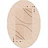 Milliken Milliken Caliente 8 X 11 Oval Alabaster Area Rugs