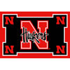 Logo Rugs Logo Rugs Nebraska University Nebraska Area Rug 4 X 6 Area Rugs
