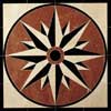 Daltile Daltile Medallion 42 X 42 Compass 42 X 42 Tile  &  Stone