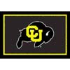 Logo Rugs Logo Rugs Colorado University Colorado Area Rug 4 X 6 Area Rugs