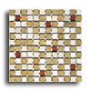 Alfagres Alfagres Tumbled Marble Gema Series - Glass Inserts Boticcino Do