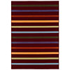 Kane Carpet Kane Carpet Euphoria 4 X 8 Stripe Red Area Rugs