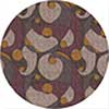 Milliken Milliken Remous 8 Round Brown Area Rugs