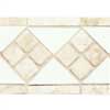 Daltile Daltile Tumbled Stone Combination Listello White / trav Stone 4 X