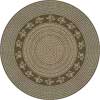 Milliken Milliken Oak Braid 8 Round Khaki Area Rugs