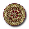 Kaleen Kaleen Tara 10 Round Leonardo Burgundy Area Rugs