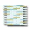 Mirage Tile Mirage Tile Glass Mosaic Blends 5 / 8 X 4 Moonstone Tile  &  Stone