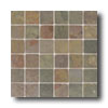 American Olean American Olean Tumbled Slate Mosaic 2 X 2 India Multicolor Tile