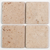 Tesoro Tesoro Spaccato Insert Trav Chiaro / ivory 4x4 Tile  &  Stone