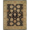 Harounian Rugs International Harounian Rugs International Newburry 6 X 9 Black / ivory Area Rug
