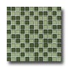 Daltile Daltile Glass Reflections Blends Mosaic 1 X 1 Rain Forest Tile  &