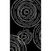 Kane Carpet Kane Carpet After Hours 2 X 8 Orbit White On Black Area Rugs