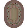 Milliken Milliken Springtime Braid 5 X 8 Oval Light Lapis Area Rugs