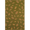 Trans-Ocean Import Co. Trans-ocean Import Co. Patio 5 X 7 Leaves Green Area Rugs