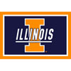Logo Rugs Logo Rugs Illinois University Illinois Area Rug 3 X 5 Area Rugs