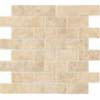 Tesoro Tesoro Pietra Latina Brick Mosaic Tiburtino Chiaro Tile  &  Stone