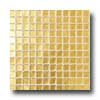 Mirage Tile Mirage Tile Laser Glass Plain Mosaic 12 X 12 Pure Gold Tile  &  St