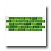 Tilecrest Tilecrest Transparent Series Mosaic Lime Green Tile  &  Stone