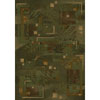 Milliken Milliken Autumn Twill 8 Round Olive Area Rugs