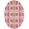 Milliken Milliken Aura 4 X 5 Oval Pinky Area Rugs